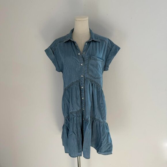 Veronica Beard Harrow Mini Dress Denim | Womens Size 4 Small/Medium - Picture 1 of 6